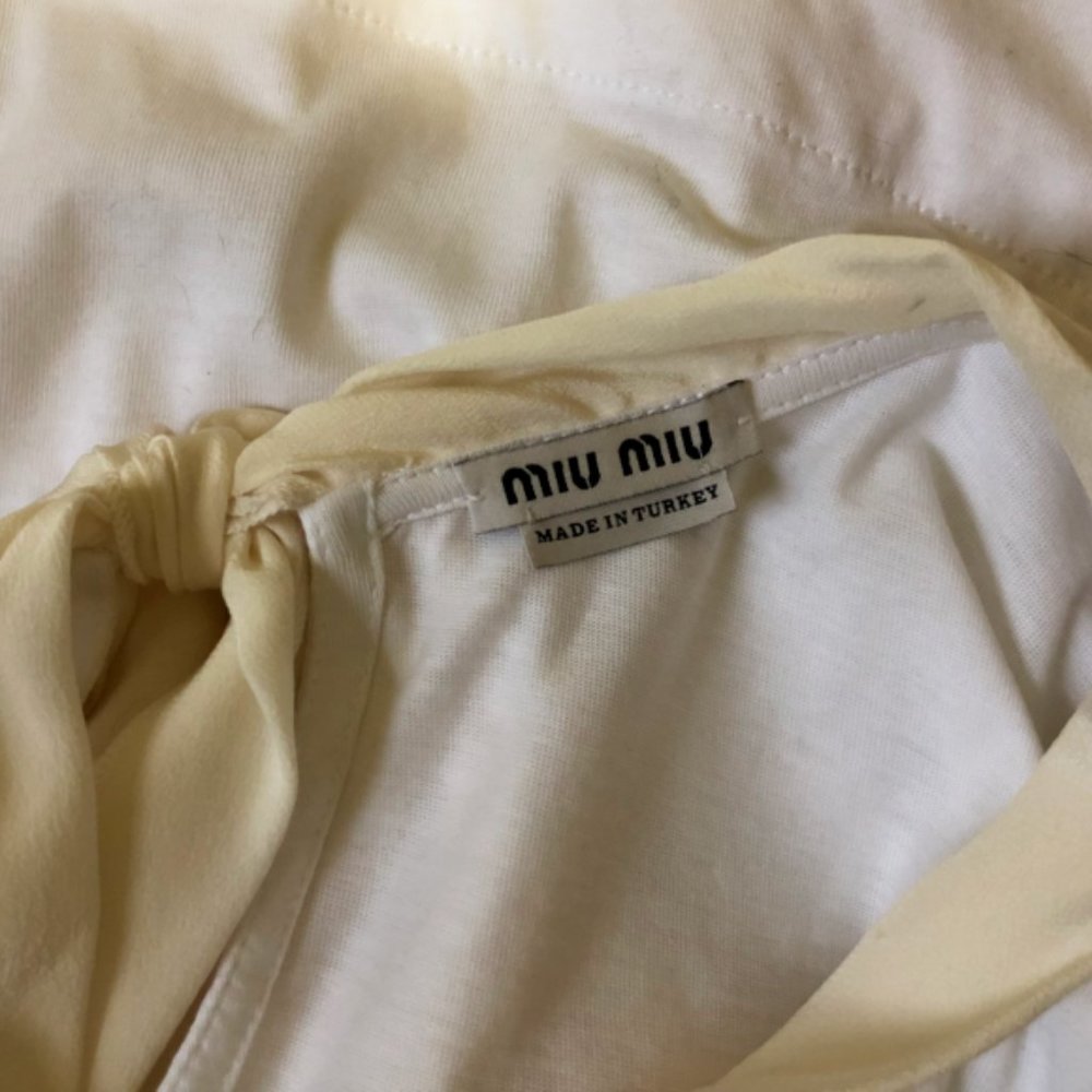 Miu Miu Flowy Bow Tie Blouse - image 6